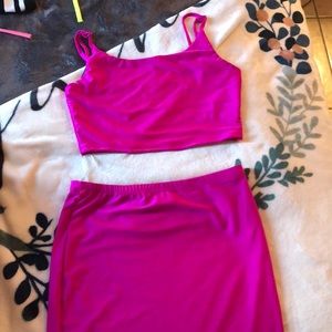 Two piece pink set